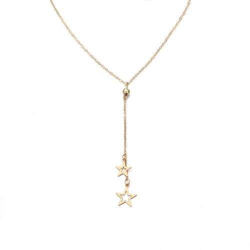 Stunning Falling star gold necklace