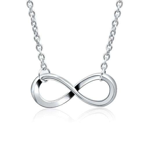 Infinity pendant and necklace SP