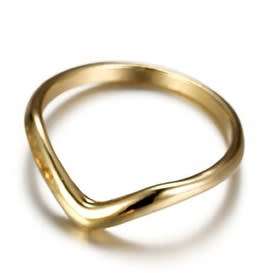 Gorgeous V design GP ring