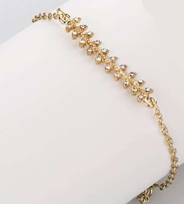Gorgeous Leaf bracelet with AAA sim diamonds