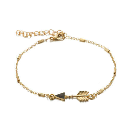 Arrow 9ct gold plated bracelet