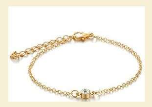 Stunning Gold plated Solataire bracelet