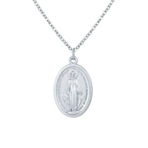 Stunning Silver plated religious pendant and chain