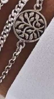Breathtaking tree of life bracelet in silver plated