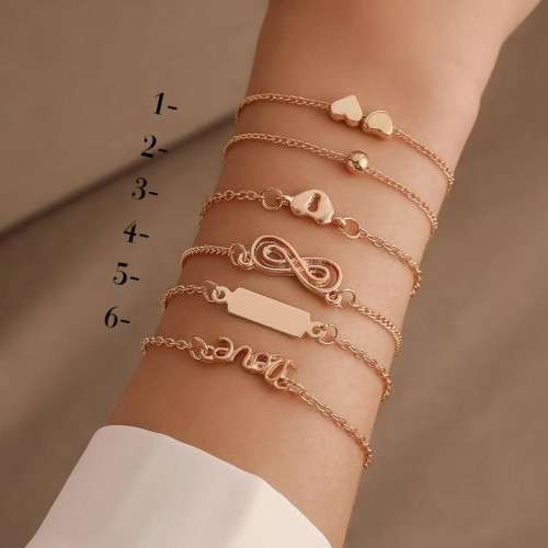 Gorgeous 9ct gold plated bracelets. 6 to choose from!