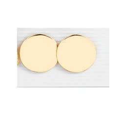 Gorgous 9ct gold plated disc earrings