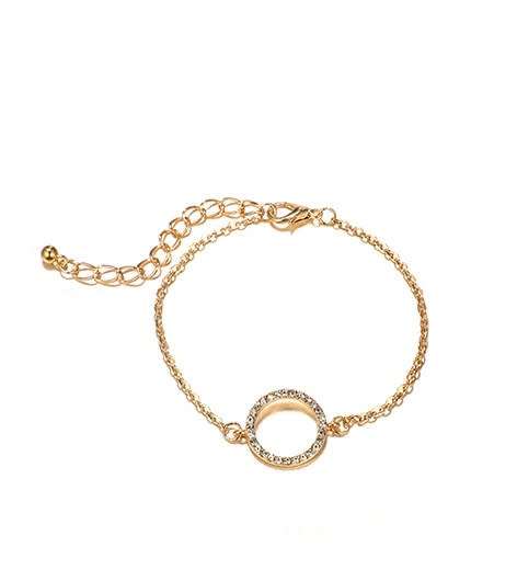 Gorgeous AAA cz circular charm bracelet