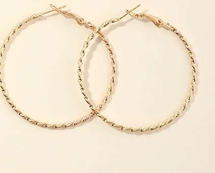 Gorgeous 9ct gold plated hoop earrings