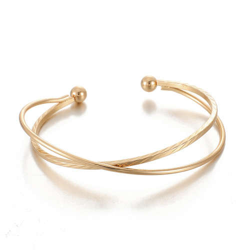 Gorgeous layered 9ct gold plated bracelet