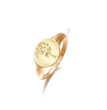 Gorgeous 9ct gold plated tree ring