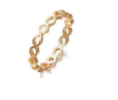 Stunning 9ct gold plated twist ring