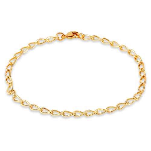 Stunning 9ct gold plated open curb necklace