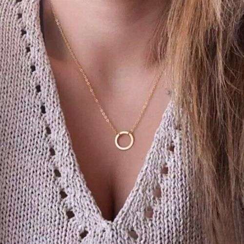Gorgeous 9ct gold plated geometric necklace