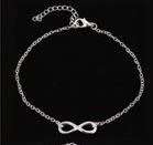 Stunning 925 silver plated infinity anklet