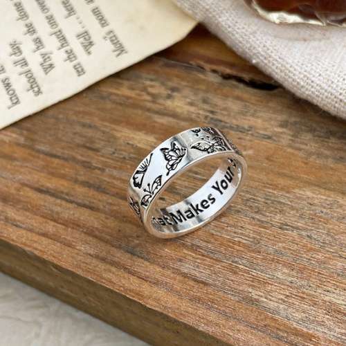 Stunning `Hope` ring in Tibetan silver
