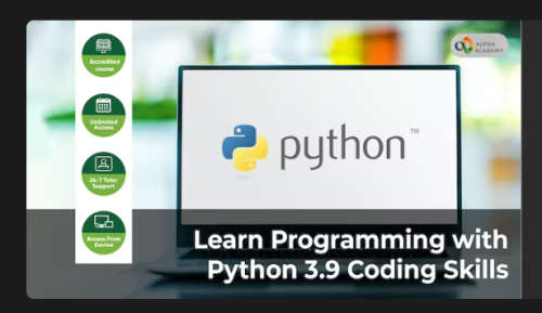 Learn Programming with Python 3.9 Coding Skills Course