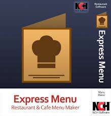 NCH Express Menu Restaurant & Cafe Menu Maker