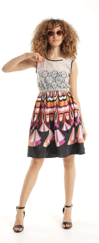 Ladies Lace and Chiffon dress