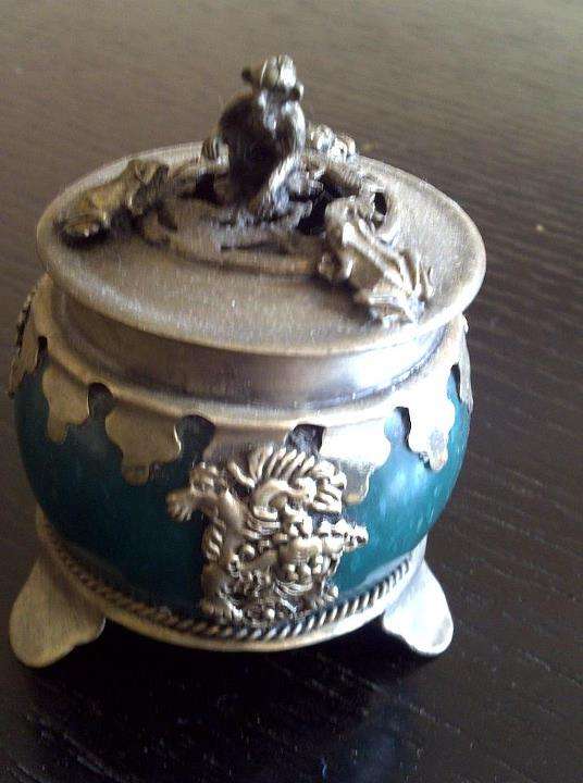 Authentic Tibetan green incense burner - LATE ENTRY!!!