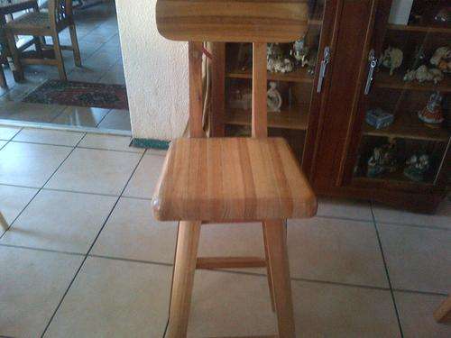 almost new wooden bar stool