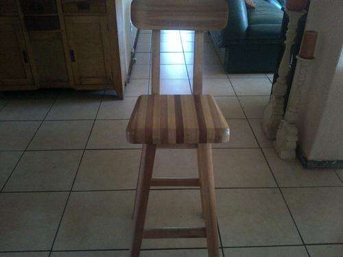 wooden bar stool