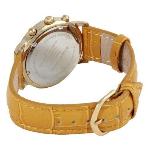 Krug Baumen Men's Rose Gold Champagne Diamond Chronograph Watch