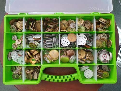 Lots of Fusee & pocket watch movements, cases and covers