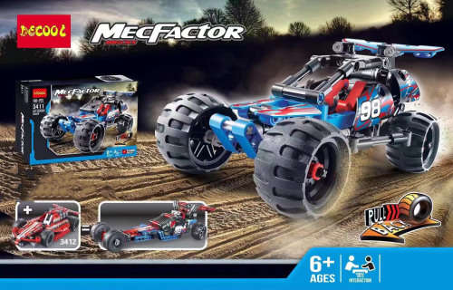 Christmas gifts Assemble Buliding Block Pullback Racing Car Model Educational Toy Boys&Girls (160pcs