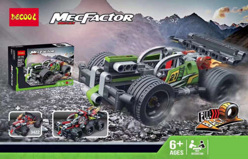 Christmas gifts Assemble Buliding Block Pullback Racing Car Model Educational Toy Boys&Girls(135pcs