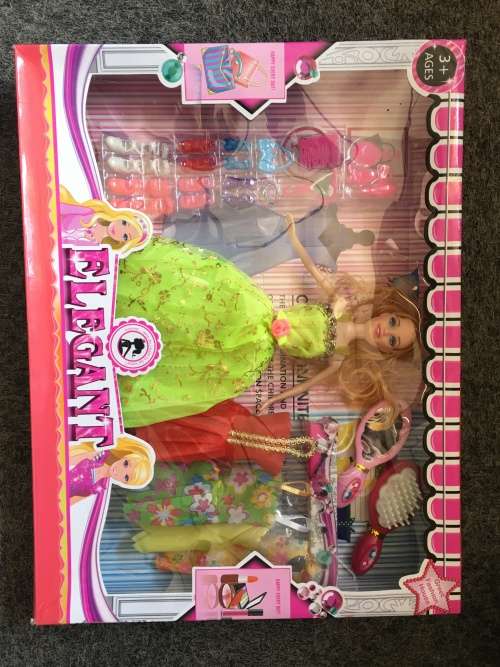 Princess Dress up fashion doll toy Girl Pretend Playing dinky toys dresses