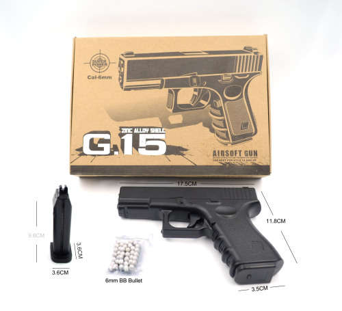 Christmas gift 1/1 SCALE 6MM BB GUN Toy G15andG20 full metal Airsoft gun