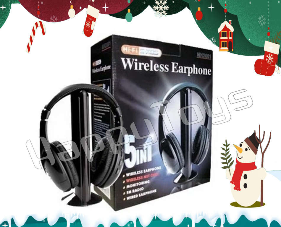 5-IN-1 HI-FI S-XBS WIRELESS HEADPHONES