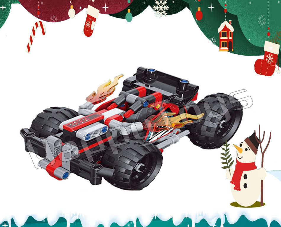 Assemble Buliding Block Pullback Racing Car Model Educational Toy Boys&Girls 139pcs)