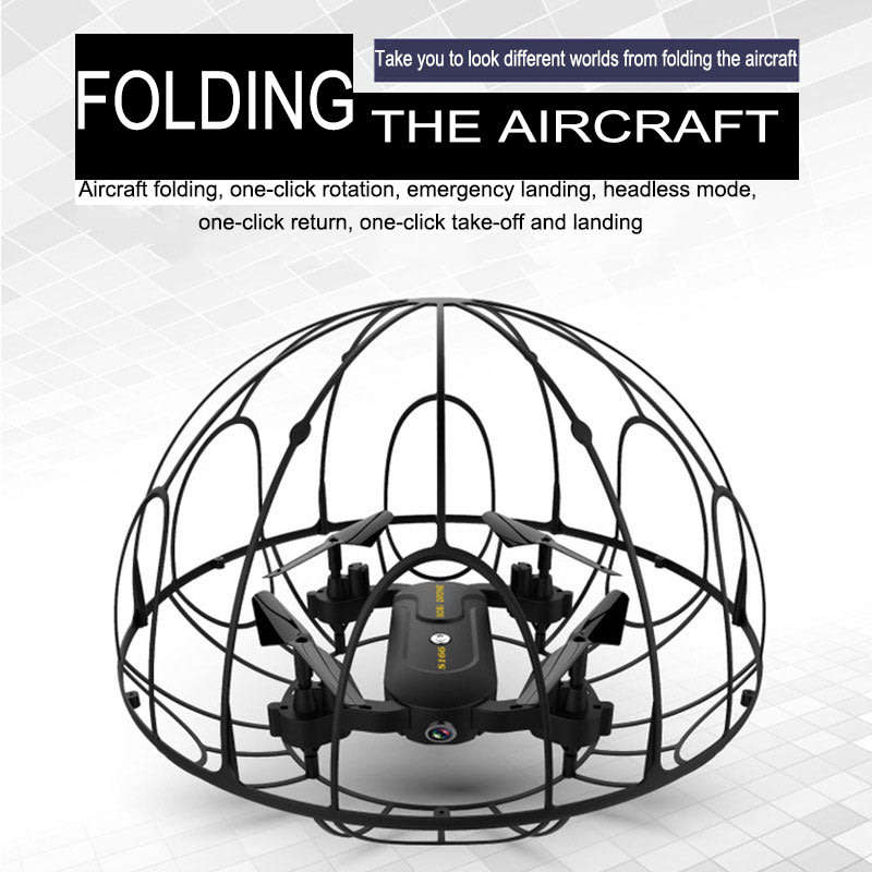 smart folding anti-collision drone toy 6axis Gyro mobile APP remote control 720Pwifi camera