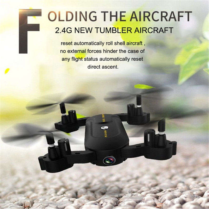 smart folding anti-collision drone toy 6axis Gyro mobile APP remote control 720Pwifi camera