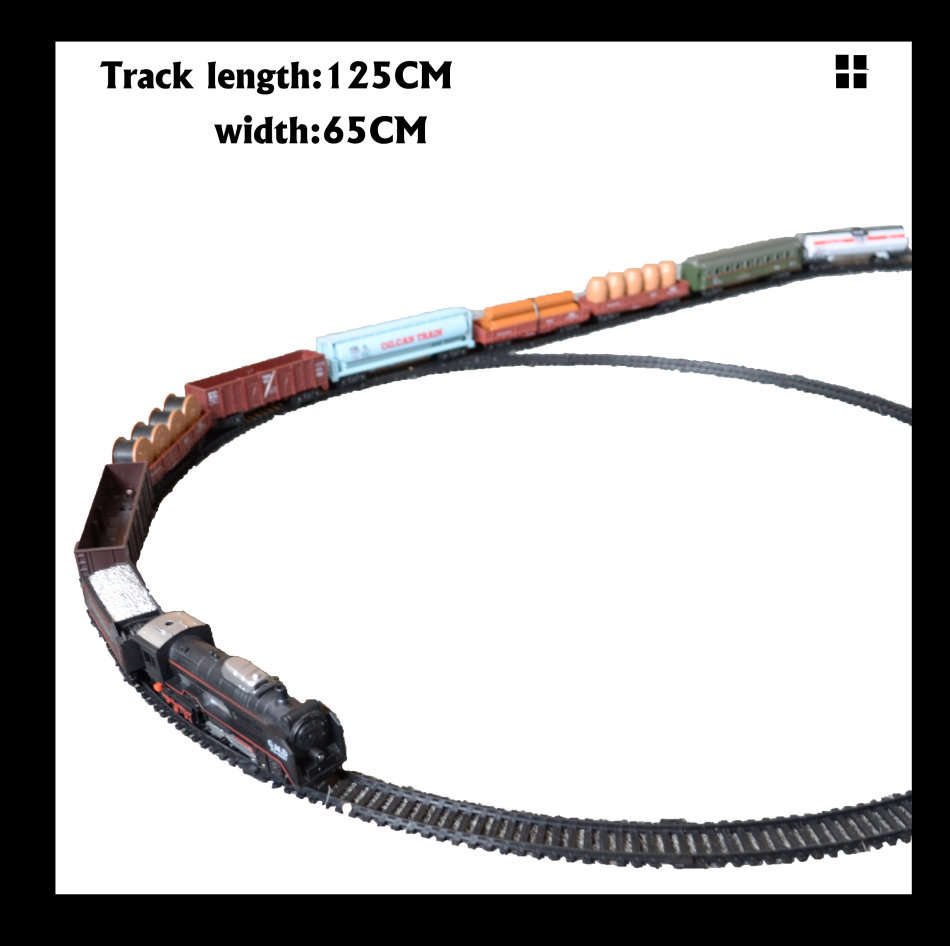 Electric motor car railway classic train track collection toy