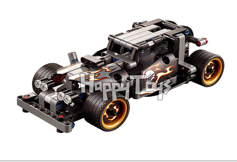 Assemble Buliding Block Pullback Racing Car Model Educational Toy Boys&Girls 170pcs