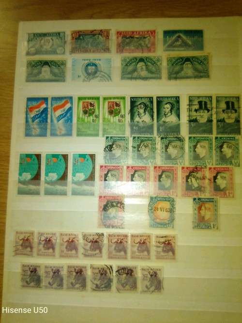 Union and RSA stamps