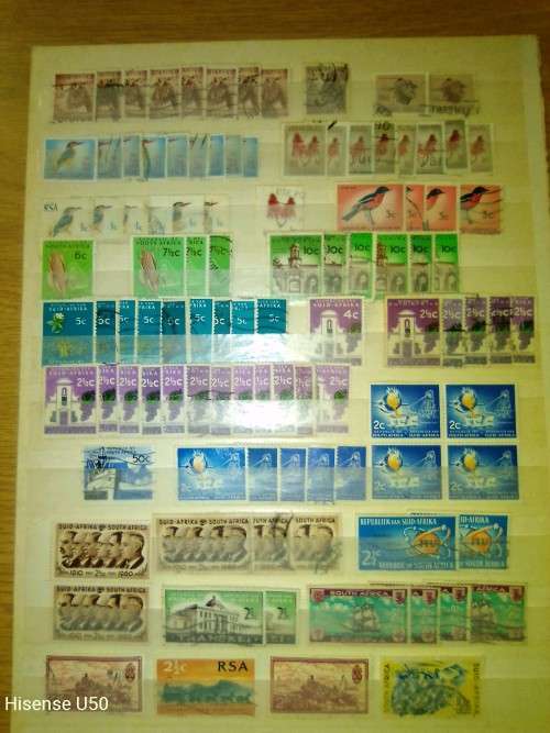 Union and RSA stamps