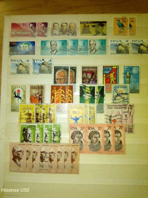 Union and RSA stamps