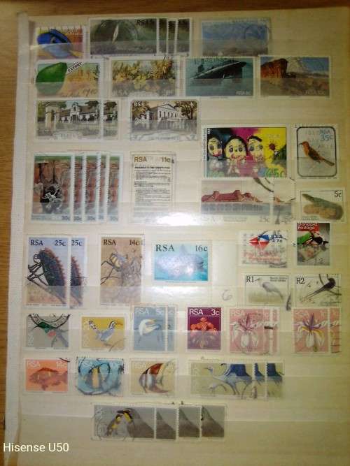 Union and RSA stamps