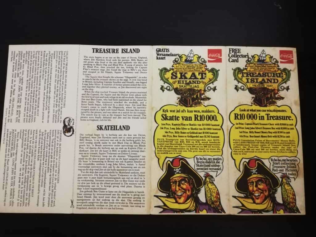 1975 Coks Cola Bottle top Liners Passport to the World and Treasure Island