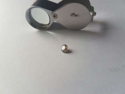 100% Genuine light Champaign .80ct Diamond