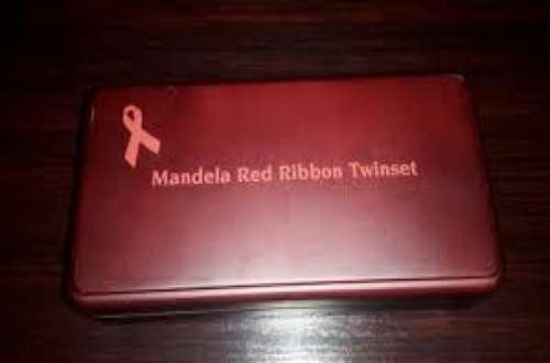 Certified Gold Coins: Mandela Red Ribbon G/S Twin Set 2012 & 1993 1/4 Quarter Ounce Proof Krugerrand