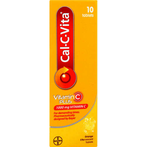 Cal-C-Vita Vitamin C Plus Effervescent Tablets (10 Tablets)