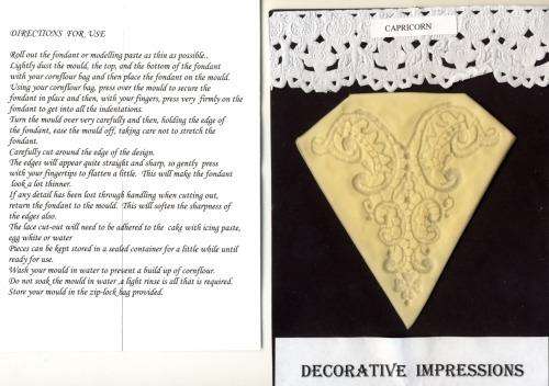 CAKE ICING EMBOSSING PLATE - CAPRICORN