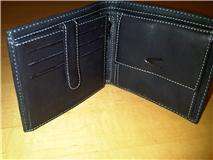 Camel wallet in black leather