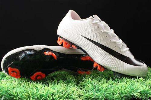 Nike Mercurial Vapor Superfly II FG TPU Nail Mens Shoes White/Black Free Shipping
