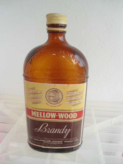 VINTAGE MELLOW WOOD BRANDY BOTTLE