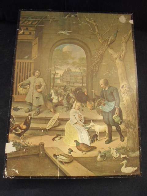 stunning old print,bit damaged 33CM X 22.5CM